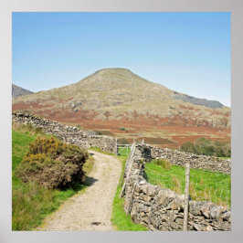 Den gamle mannen i Coniston vycard Cushion Poster