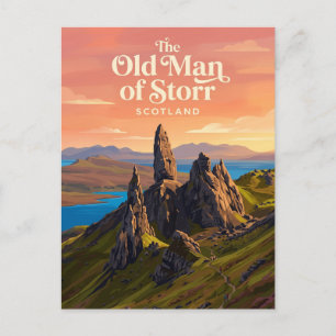 Den gamle mannen i Storr Skottland Vykort