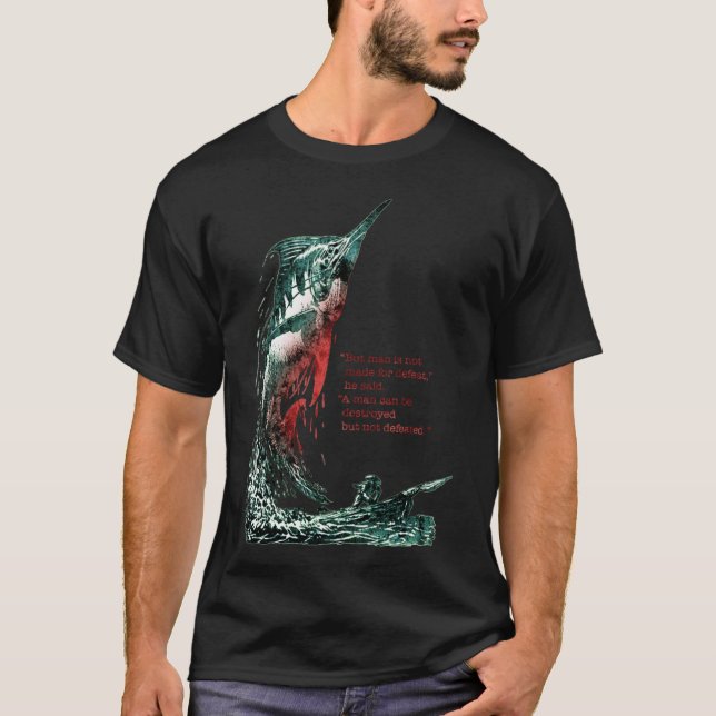 Den gamle mannen och havet Hemingway T Shirt (Framsida)