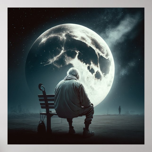 Den gamle som känner sig ensam poster 5-poster (Framsidan)