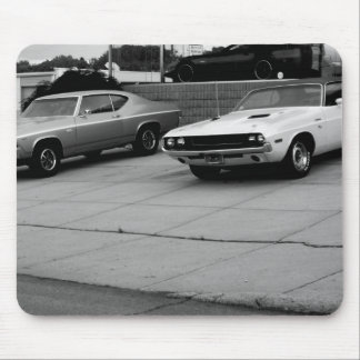 Den gammala bilmusen vadderar musmatta