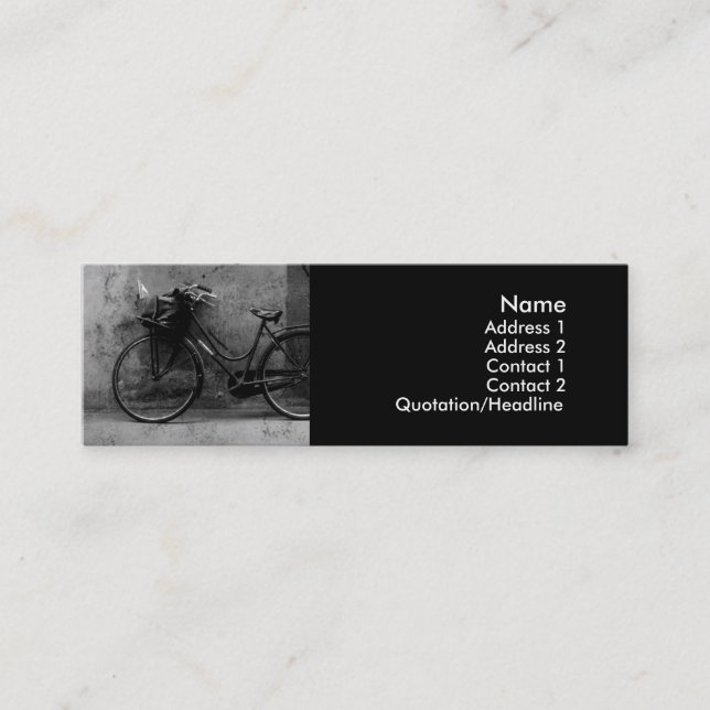 Den gammala cykeln profilerar kort (Framsida)
