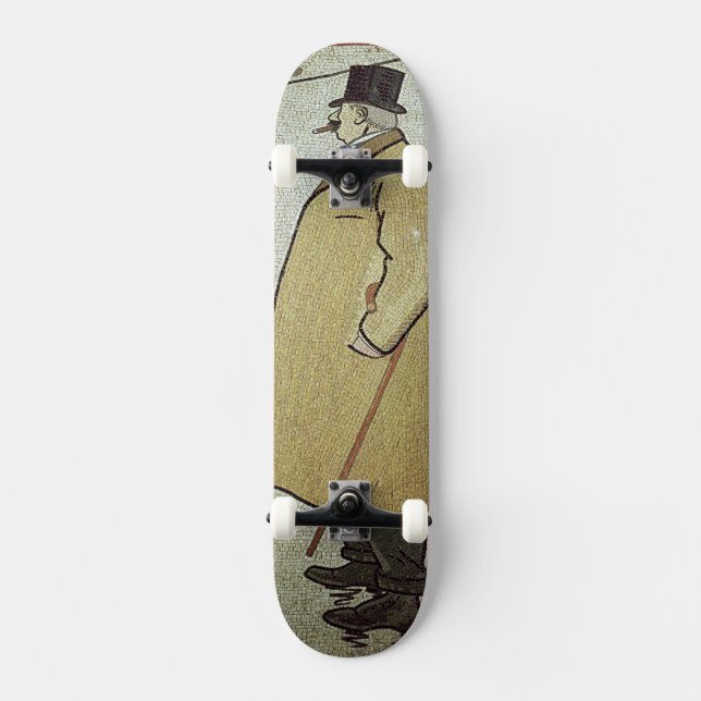 Den gammala fotgängare, c.1900 skateboard bräda 19,5 cm (Framsida)