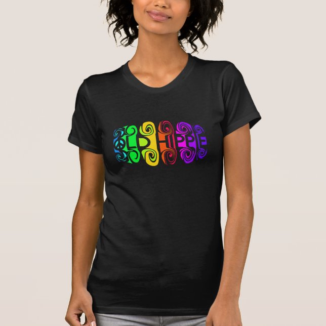 DEN GAMMALA HIPPIEskjortan - välj stil & färga Tee (Framsida)