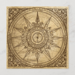 Den gammala kompasset steg inbjudningar