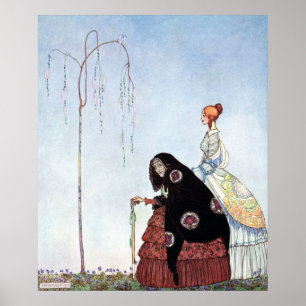 Den gammala kvinnan av Kay Nielsen Poster