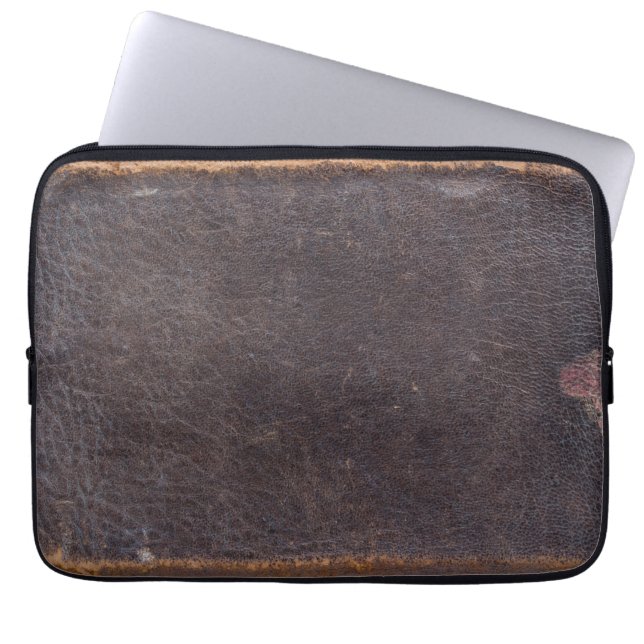 Den gammala läderbibeln täcker laptop fodral (Framsidan)
