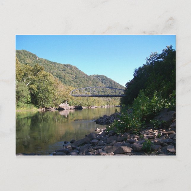 Den gammala nya floden George överbryggar Vykort (Framsida)