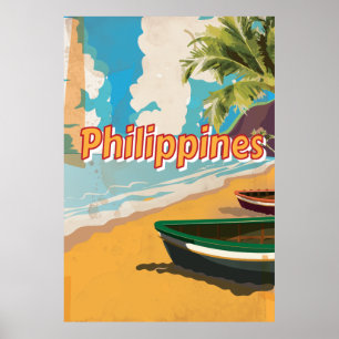 Den gammala Philippines klassikern reser affischen Poster