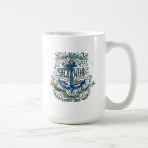 Den gammala sjömannen ankrar affischen kaffemugg