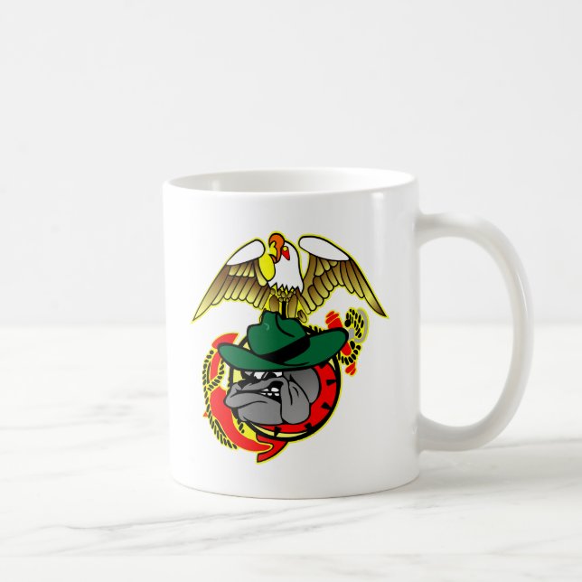 Den gammala Skool örnbulldoggen ankrar Kaffemugg (Höger)