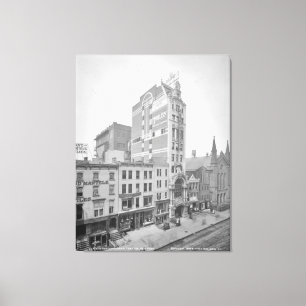 Den gammala teatern för NYC New Amsterdam Canvastryck