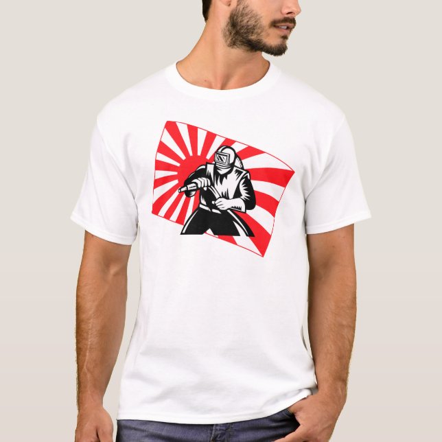 Den gammala Tokyo sandblasteren T-shirt (Framsida)