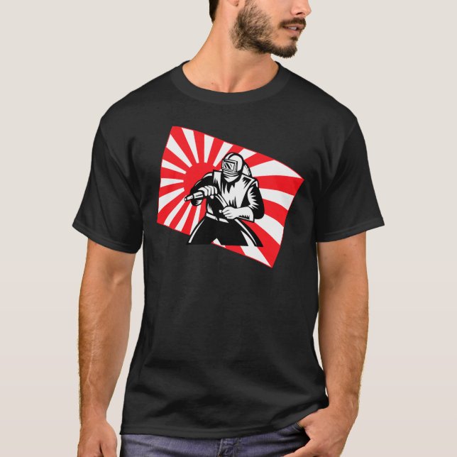 Den gammala Tokyo sandblasteren T-shirt (Framsida)