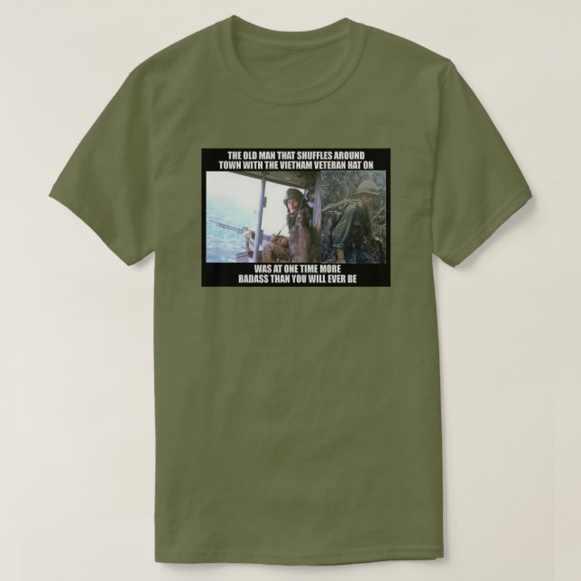 DEN GAMMALA VIETNAM VET T SHIRT (Design framsida)