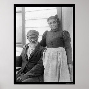 Den gammalare afrikansk amerikan kopplar ihop 1900 poster