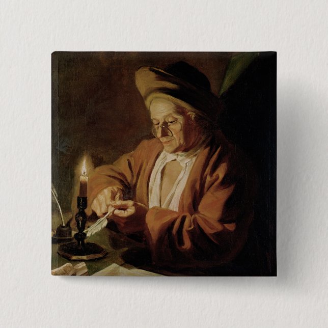 Den gammalare författare knapp (Framsida)