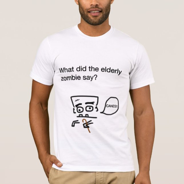 Den gammalare Zombieskjortan Tee (Framsida)