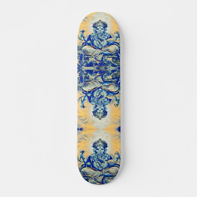 Den Ganesha underbaren vinkar legendinslag som Skateboard Bräda 20 Cm (Framsida)