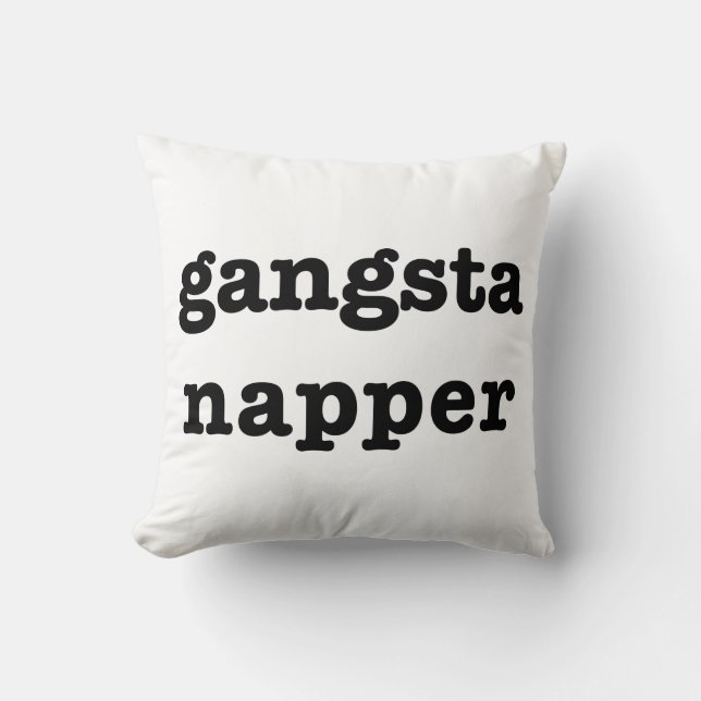 Den Gangsta napperen kudder Kudde (Framsida)