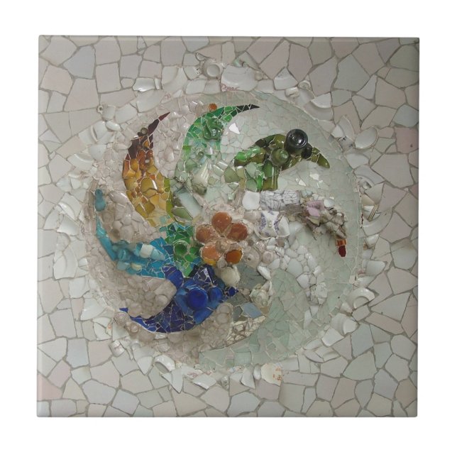 Den Gaudi mosaiken belägger med tegel Kakelplatta (Framsidan)