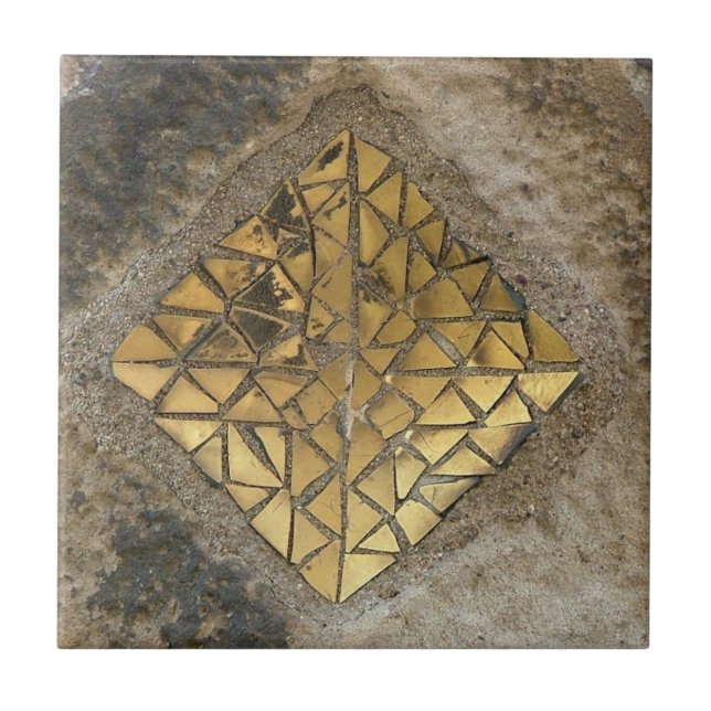 Den Gaudi mosaiken belägger med tegel Kakelplatta (Framsidan)