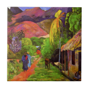 Den Gauguin vägen i Tahiti belägger med tegel Kakelplatta