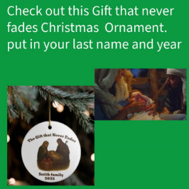 Den gåva som aldrig efterliknar jul julgransprydnad keramik