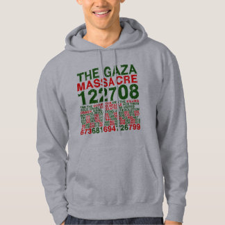 Den Gaza massakern Sweatshirt Med Luva