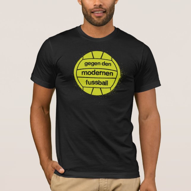 Den Gegen hålan modernen Fußball Tee (Framsida)
