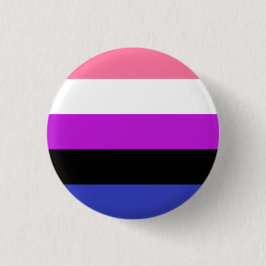 Den Genderfluid flagga knäppas Knapp