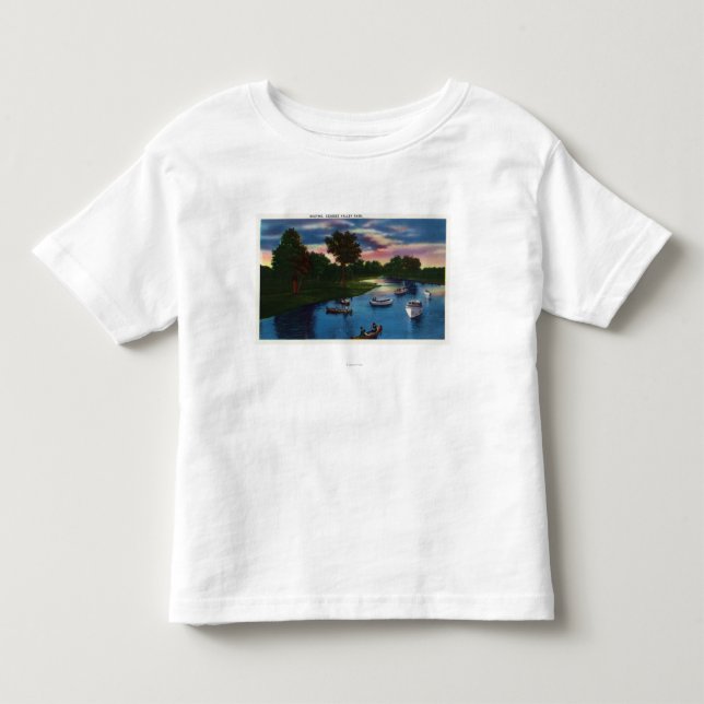 Den Genesee dalen parkerar roddplats T-shirt (Framsida)