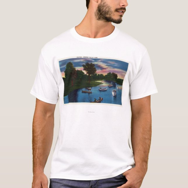 Den Genesee dalen parkerar roddplats T Shirt (Framsida)