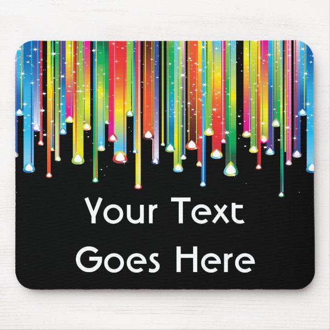 Den genomblöta linjer av målar Mousepad Musmatta (Framsidan)