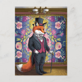 Den gentleman Fox Funny Vykort