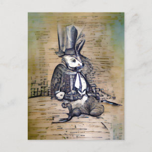 Den gentleman Rabbit Vykort