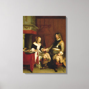 Den gentleman Soldier (olja på canvas) Canvastryck