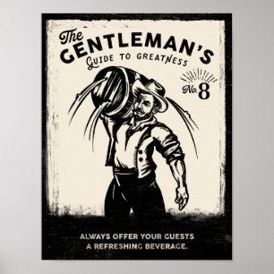 "Den gentlemannamässig guide till storhet" Coola Poster