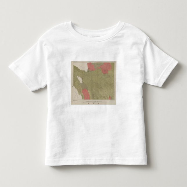 Den geologiska kartan av sulphuren packar ihop tee shirt (Framsida)