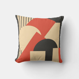 Den geometriska abstrakt art déco mosar-upp kudde