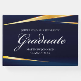 Den geometriska Anpassningsbarna för marint blått Gästböcker