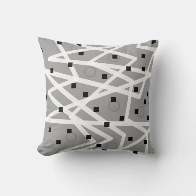Den geometriska moderna designkudden abstrakt möns kudde (Framsida)