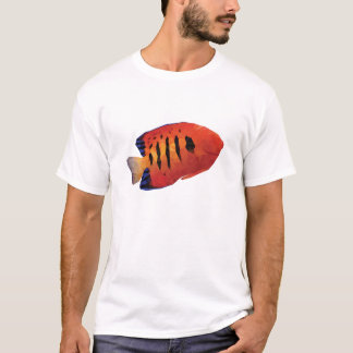 Den geometriska mosaiken flammar ängel tee
