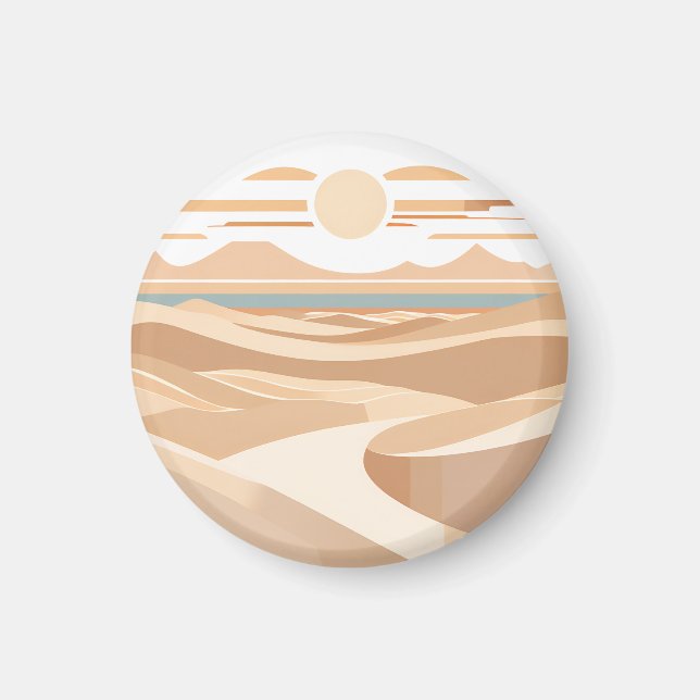 Den geometriska öknen magnet (Framsidan)