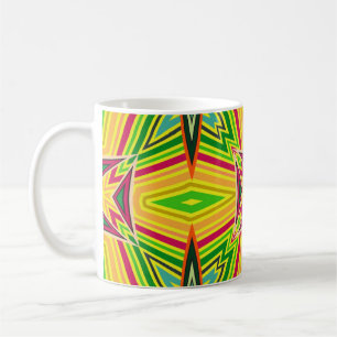 Den geometriska stamcellens vintage mönster. Sömlö Kaffemugg