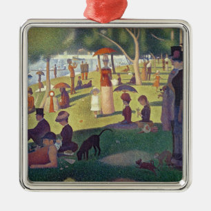 Den Georges Pierre Seurat söndageftermiddagen p Julgransprydnad Metall