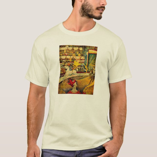 Den Georges Seurats cirkusen (1891) T-shirt (Framsida)