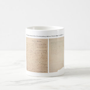 Den Gettysburg adressen Nicolay kopierar (1863) Kaffemugg