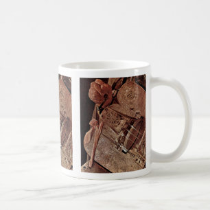 Den Ghironda spelare (Hurdy Gurdy) vid La turnerar Kaffemugg