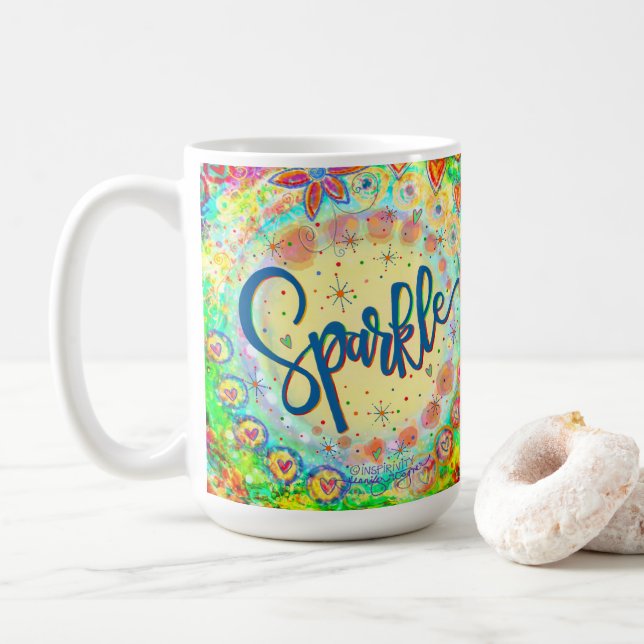 Den gigantiska Roligten Girly Cute Gnistra-inspire Kaffemugg (Med munk)